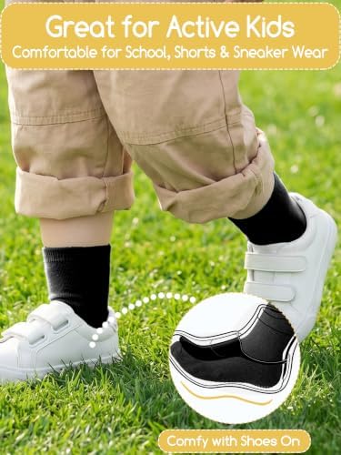 Aroveea Toddler Socks Non Slip Grip Ankle Baby 12 Pack - Image 4