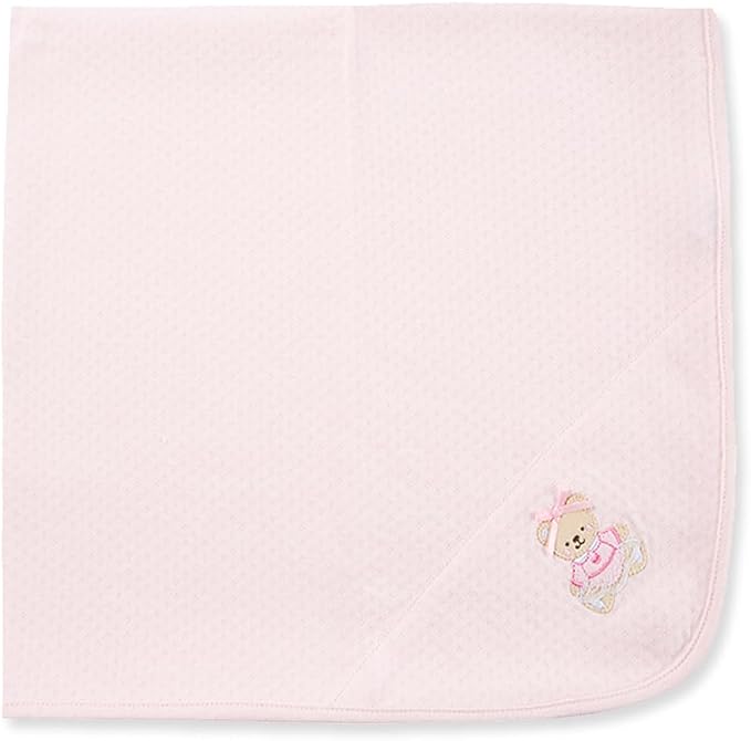 Little Me Blankets for Baby Girls' Pink Bear Swaddling Receiving Blanket - Image 4