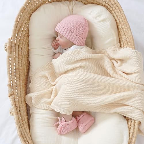 Baby Booties with Hat Set - Image 2
