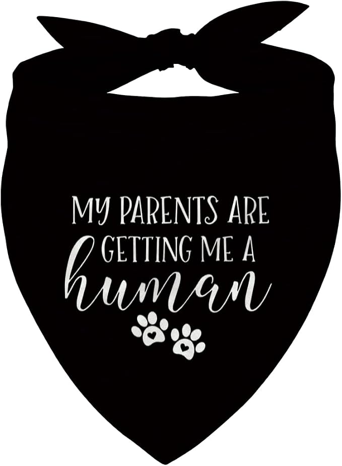 Pregnancy Announcement Dog Bandana, Cute Pregnancy Announcement Outfit by Unknown