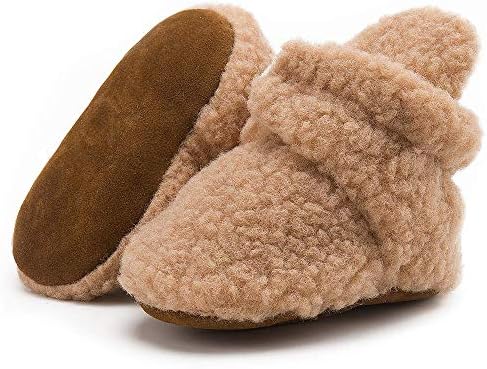 HsdsBebe Unisex Newborn Baby Cotton Booties Non-Slip Sole by HsdsBebe