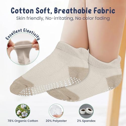 GOTS Organic Cotton Blend Ankle Toddler Socks 6M-12M-2t-3t-4t-5t Baby Gift - Image 4