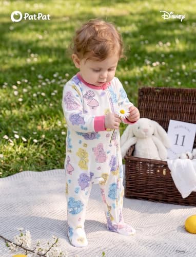 Disney Baby Boys Zip One-Piece Non-Slip Footie Romper - Image 2