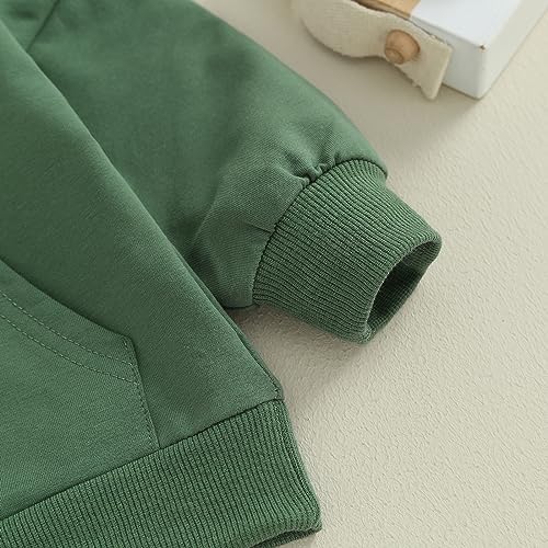 Unisex Baby Boy Girl Clothes Hooded Sweatshirts Solid Color Long Sleeve Hoodies - Image 6