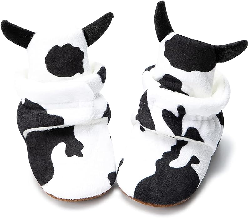 Babelvit Newborn Baby Boy Girl Soft Fleece Booties Stay On Infant Slippers - Image 4