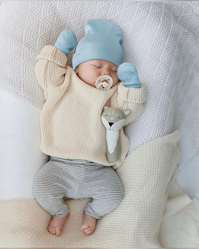 Newborn Baby Hats and Mittens Set - Image 4