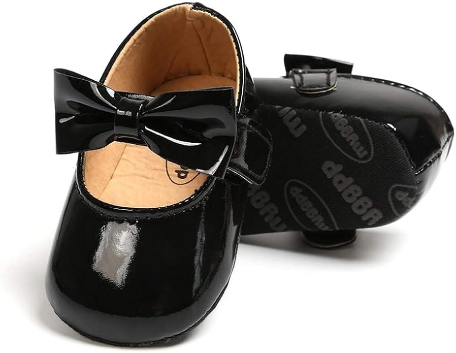 KIDSUN Infant Baby Girls Mary Jane Shoes Non-Slip Rubber Sole Ballet Slippers by KIDSUN