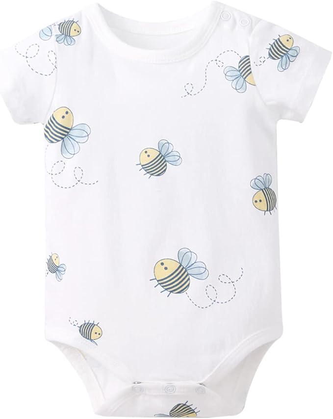pureborn Baby Girls Boys Bodysuit Super Soft Cotton Romper 0-24 Months | by pureborn