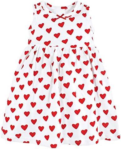 Hudson Baby Infant and Toddler Girls Cotton Dress and Cardigan Set - Image 4