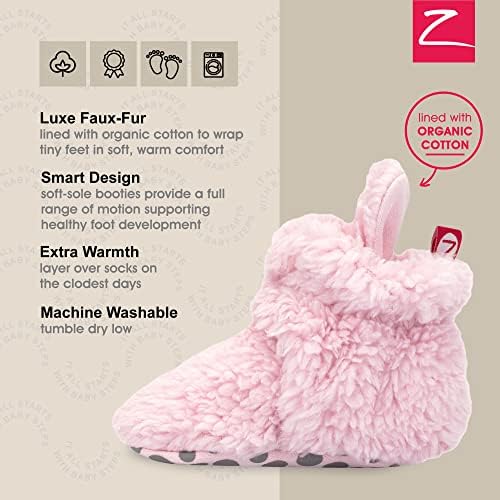 Zutano Baby Furry Fleece Booties - Image 4