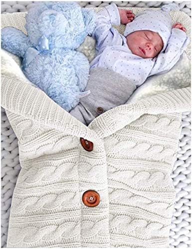 XMWEALTHY Unisex Infant Swaddle Blankets Soft Thick Fleece Knit Baby Girls Boys - Image 3