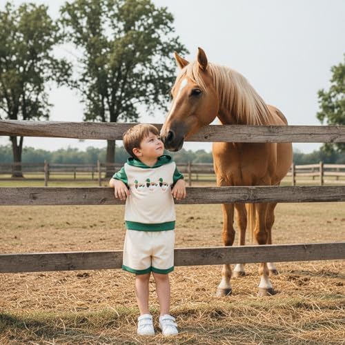 Toddler Baby Boy Hooded Dinosaur Summer Outfit Funny T-Shirt Shorts Set - Image 5