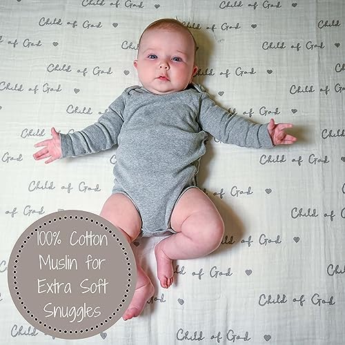 LollyBanks Muslin Swaddle Blankets 2PACK, 100% Cotton Baby Blanket 47 x 47 - Image 3