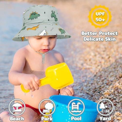 Baby Sun Hat Baby Boy Hats Toddler Hat UPF 50+ Bucket Hat - Image 3