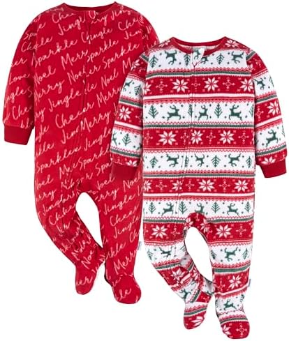 Gerber Baby & Toddler Fleece Footed Pajamas 2-Pack by Gerber