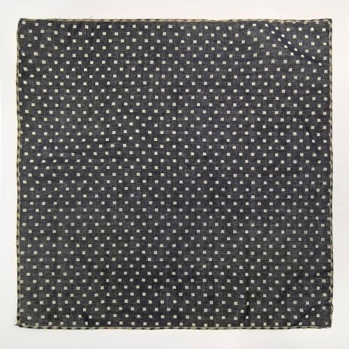 Double Layers Two Tones Dog Cotton Bandana Bibs Scarf DCB08 B&W - Image 4