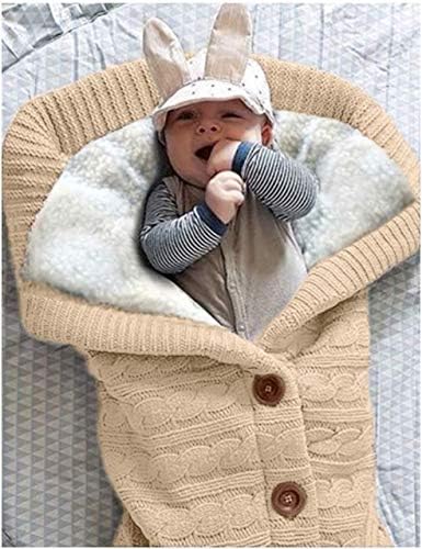XMWEALTHY Unisex Infant Swaddle Blankets Soft Thick Fleece Knit Baby Girls Boys - Image 2