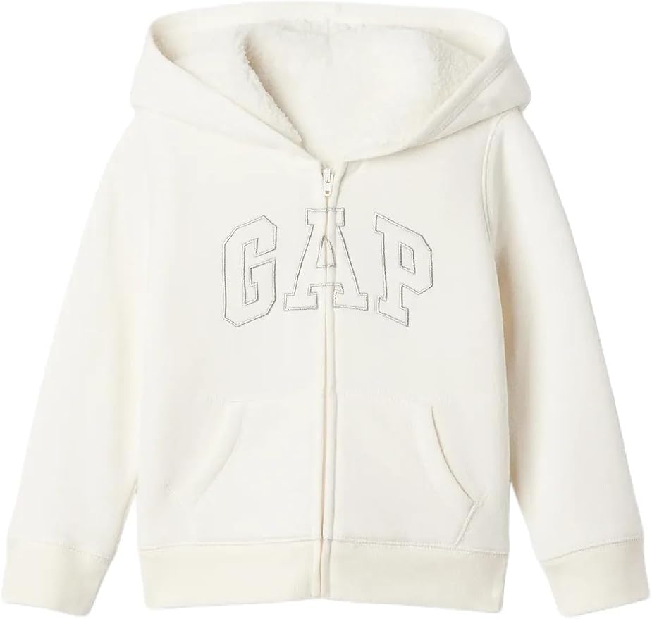 GAP Baby Girls' Playtime Favorite Logo Full Zip Hoodie Hooded Sweatshirt by GAP