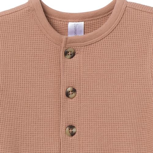 Modern Moments by Gerber Baby Henley Waffle Knit Romper - Image 2