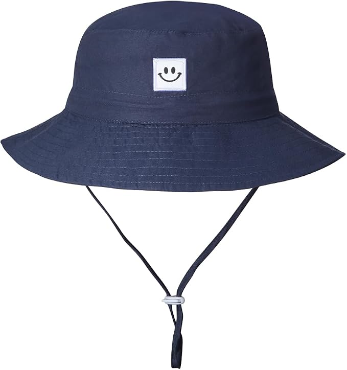 Baby Sun Hat Smile Face UPF 50+ Toddler Bucket Hat - Image 3