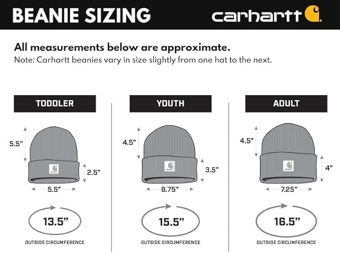 Carhartt Unisex Baby Knit Beanie Cuff Hat | Acrylic Rib Knit | One Size - Image 2