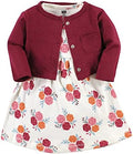 Hudson Baby Infant and Toddler Girls Cotton Dress and Cardigan Set by HudsonBaby