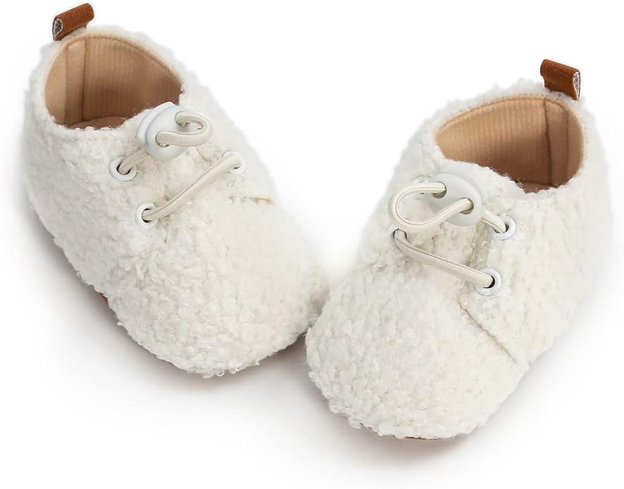 Ohwawadi Infant Baby Boys Girls Slippers Cozy Fleece Booties Soft Bottom Warm - Image 5