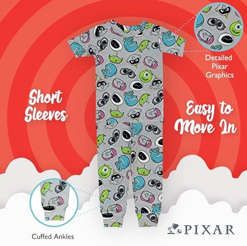 Disney Boys' 4-Piece Snug-fit Cotton Matching Comfortable Pajama Set, Soft & - Image 5