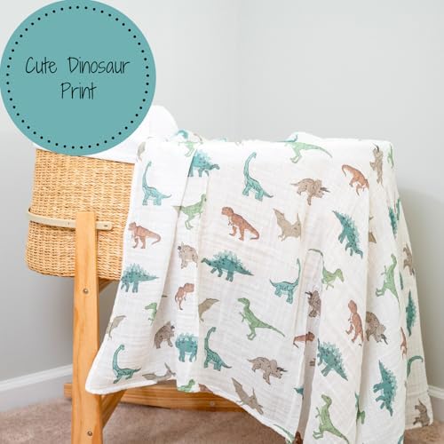 LollyBanks Baby Swaddle Blankets 2 Pack, 100% Cotton Muslin Blankets 47 x 47 - Image 6