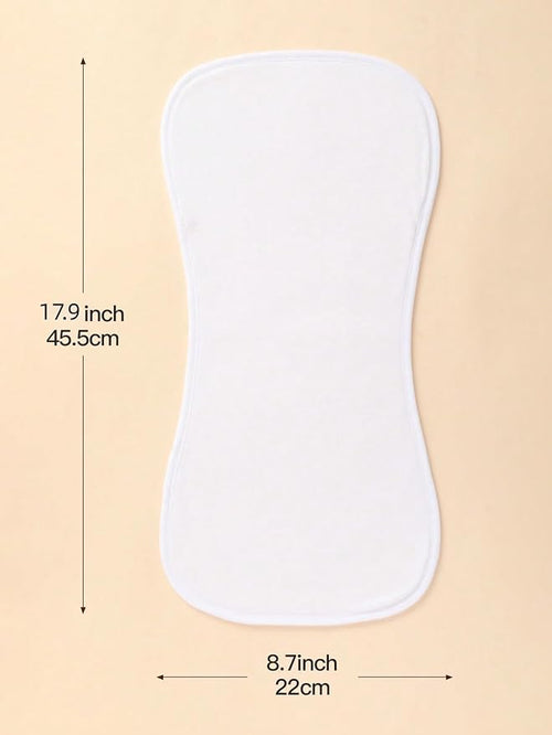 6 Pack Cotton Baby Burp Cloths Extra Absorbent Soft - Image 2