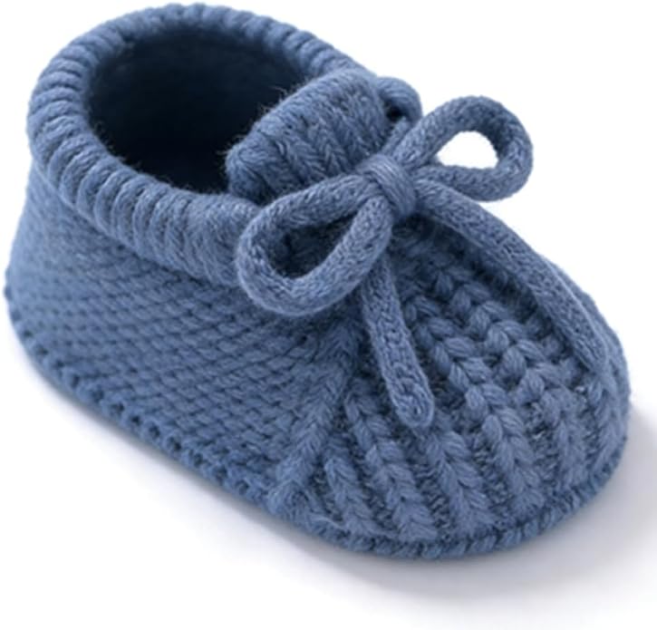 Newborn Shoes, Baby Girls Boys Hand Knit Booties, Photography Props, Photoshoot by Khocadw