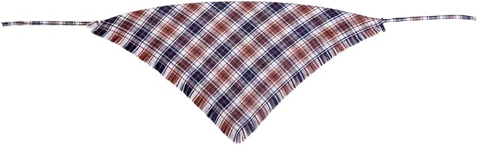 Fall Dog Bandana Autumn Thanksgiving Plaid Reversible Triangle Bibs Scarf - Image 2