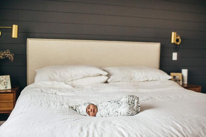 Copper Pearl Swaddle Blankets for Newborns | Soft Stretchy Receiving Blankets - Image 4