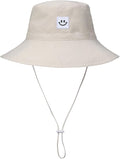 Baby Sun Hat Smile Face UPF 50+ Toddler Bucket Hat by MaxNova