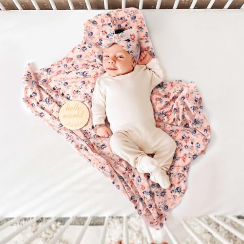 DRESHOW BQUBO Baby Girl Newborn Receiving Blanket - Image 5