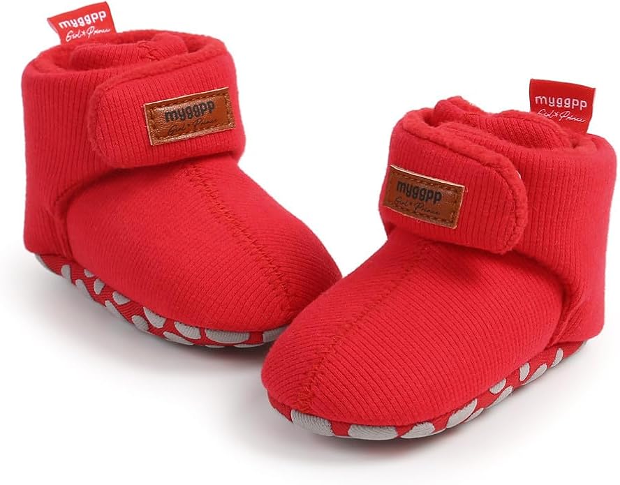 Ohwawadi Infant Baby Slippers Girls Boys Booties Warm Baby Socks Shoes Newborn - Image 4