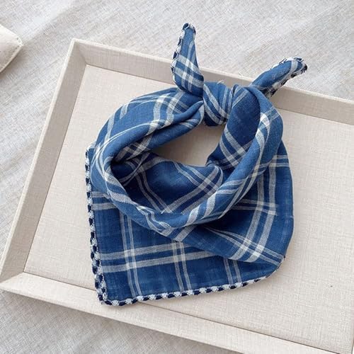 Double Layers Two Tones Dog Cotton Bandana Bibs Scarf DCB15 B&W - Image 4