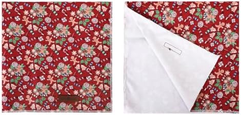 lionet paws Christmas Dog Bandana, Christmas Gingerbread Man Fabric Dogs - Image 4