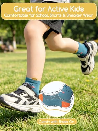 Aroveea Toddler Socks Non Slip Grip Ankle Baby 12 Pack - Image 4
