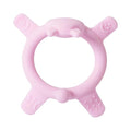 Pigeon Silicone Baby Teether – Multi-Textured Teething Relief Toys, Lightweight & Easy to Grasp, 3+ Months (Pink Rabbit, 1 Count)