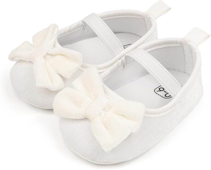 KIDSUN Infant Baby Girls Mary Jane Shoes Non-Slip Rubber Sole Ballet Slippers by KIDSUN
