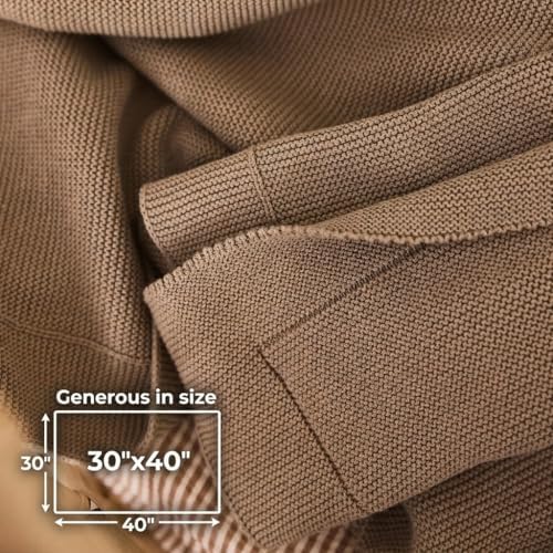 Receiving Blankets, 100% Organic Cotton Knit, Newborn Baby Swaddle | - Image 6