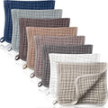 Remagr 8 Packs Muslin Burp Cloths Large 20" x 10", 6 Layers Unisex Baby by Remagr