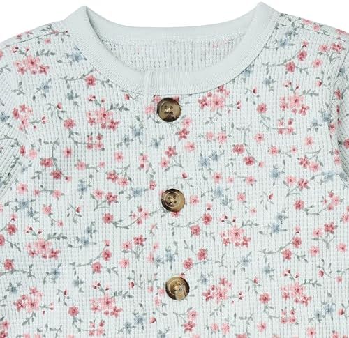 Modern Moments by Gerber Baby Henley Waffle Knit Romper - Image 2
