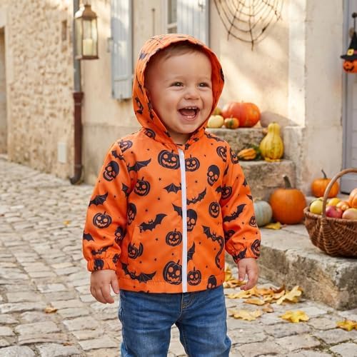 MERSARIPHY Toddler Boy Hoodies Jacket Baby Boy Lightweight Zip Up Coat - Image 3