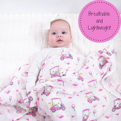 LollyBanks Muslin Swaddle Blankets 2 Pack, 100% Cotton Baby Blanket - Image 2