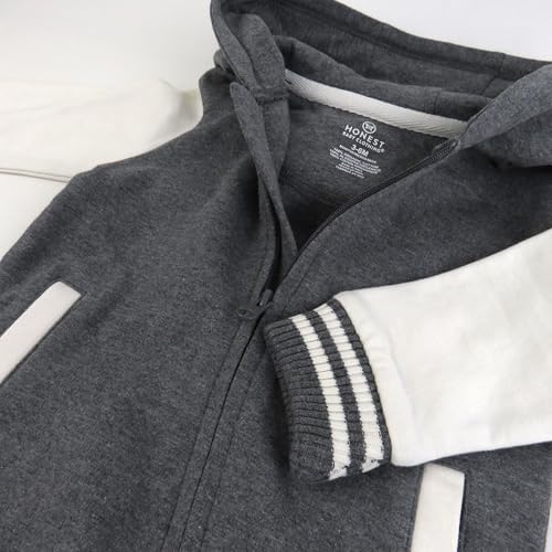 HonestBaby Baby Boys' Hoodie Coverall Team Varsity 100% Organic Cotton - Image 4