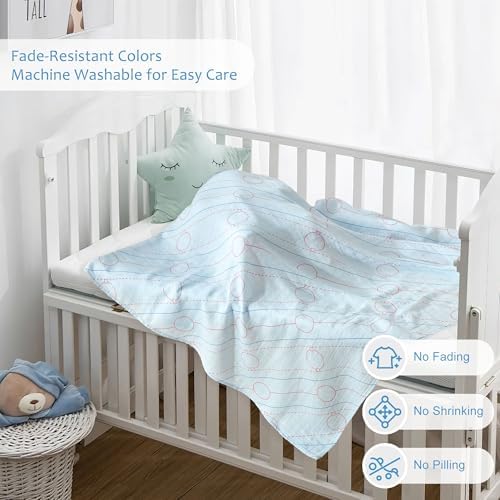 Baby Swaddle Blankets, Bamboo Muslin Receiving Blanket | 1-Pack, Lightweight & - Image 5