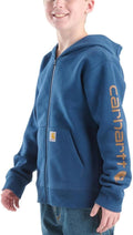 Carhartt Kid's CP8675 Long-Sleeve Full-Zip Logo Sweatshirt by Carhartt