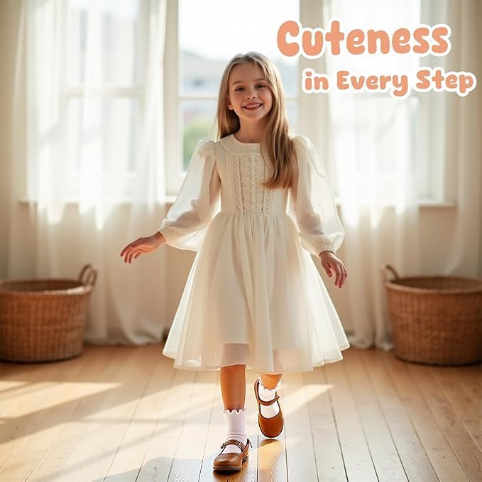 HONGTEYA 6 Pairs Toddler Ruffle Socks - Image 2